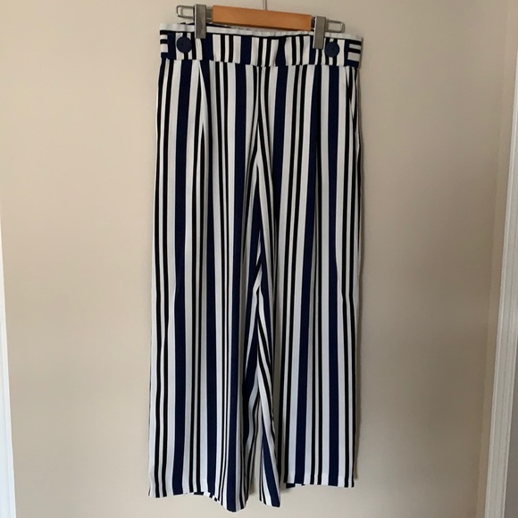 Zara wide leg stripped dress pants - Picture 1 of 3